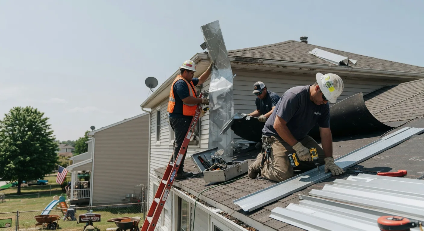 Storm Damage Metal Roof Repair in Harpers Ferry, IA